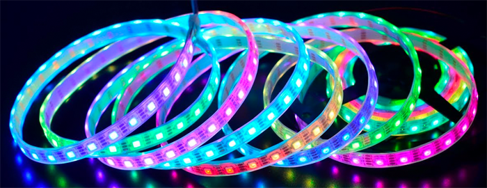 String of WS281x RGB LEDs
